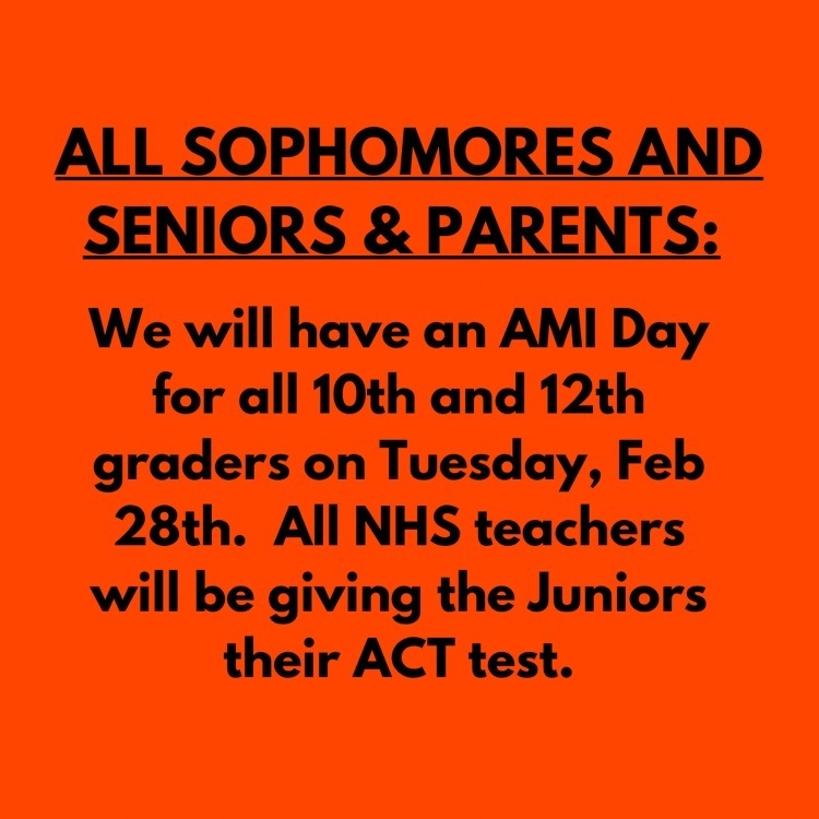 Sophomores and Seniors!